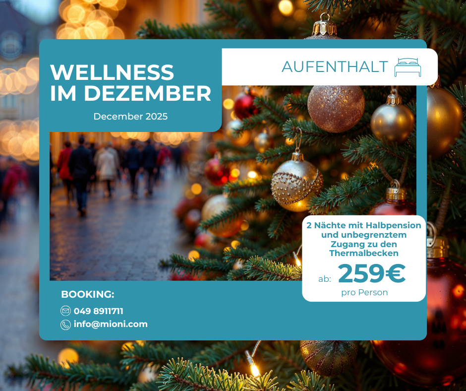 Vorweihnachtliche Wellness-Auszeit in den Thermen