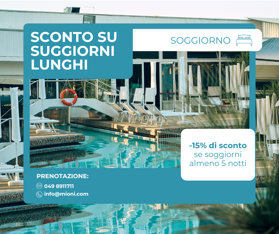 Soggiorni lunghi: -15% di sconto